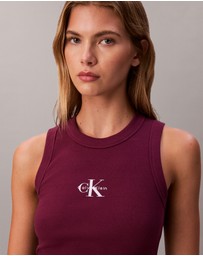 Calvin Klein Jeans - Monologo Rib Tank Top