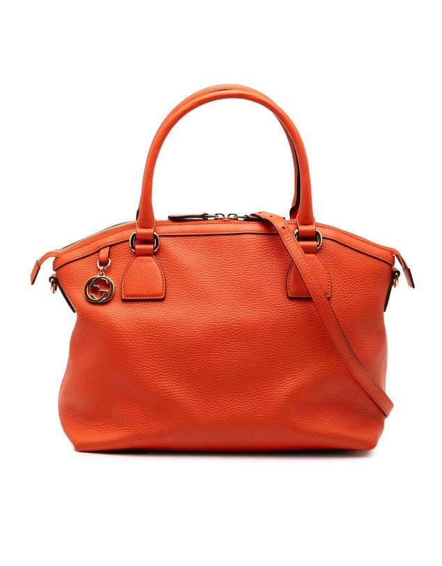 Pre-Loved by Azura Reborn - Pre-Loved Medium Leather GG Charm Dome Satchel