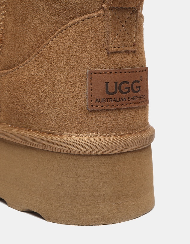 EVERAU - Australian Shepherd Ugg Thick Bottom Ronnie Cow Suede Upper UGG Boots
