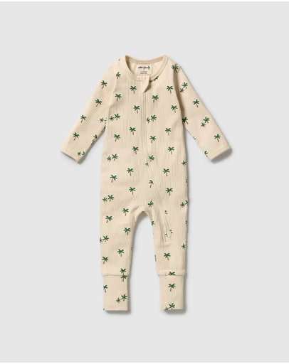 Wilson & Frenchy - Organic Zipsuit With Feet - Babies