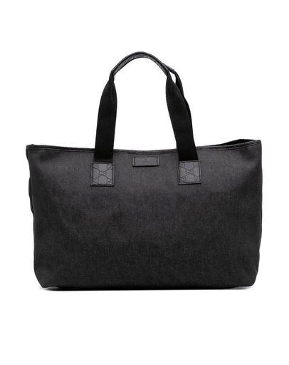 Pre-Loved by Azura Reborn - Pre-Loved Guccissima Trimmed Denim Tote