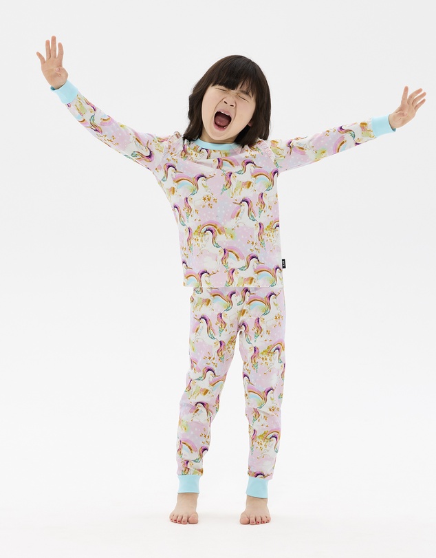 Rock Your Kid - Unicorn Pony Colour Pop Long Sleeve Alice Sleep Set