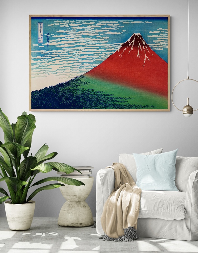 Inka Arthouse - Kanazawa Oki Nami Ura by Katsushika Hokusai Art Print