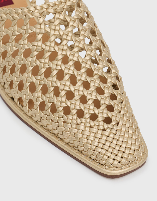 Betts - Dory Woven Low Heel Mule Shoes