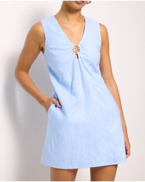 AERE - Lysandra Linen Mini Dress