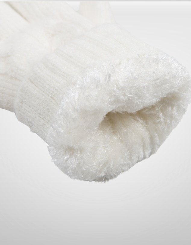 DENTS - Cable Knit Yarn Lined Gloves Warm