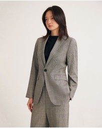 Oxford - Ebony Pure Wool Suit Jacket