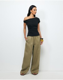 AERE - Juna Relaxed Linen Pants