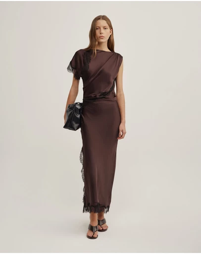Witchery - Asymmetric Lace Dress