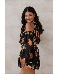 Petal & Pup - Hillary Playsuit - Black Floral