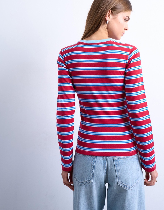 TOPSHOP - Stripe LS Everyday Tee