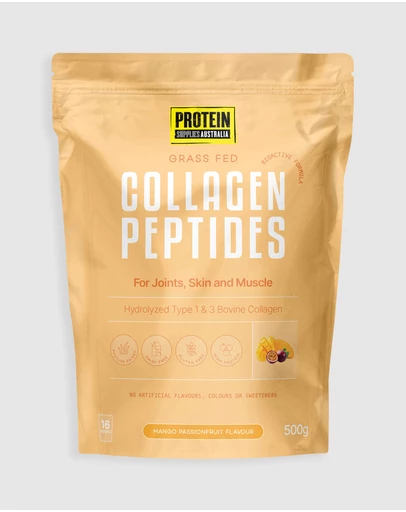 Protein Supplies Australia - Mango Passionfruit Collagen Peptides - 500g