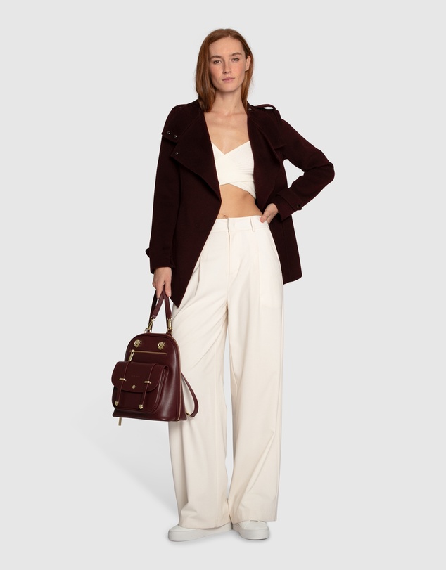 Belle & Bloom - Bad Girl Wool Blend Moto Coat