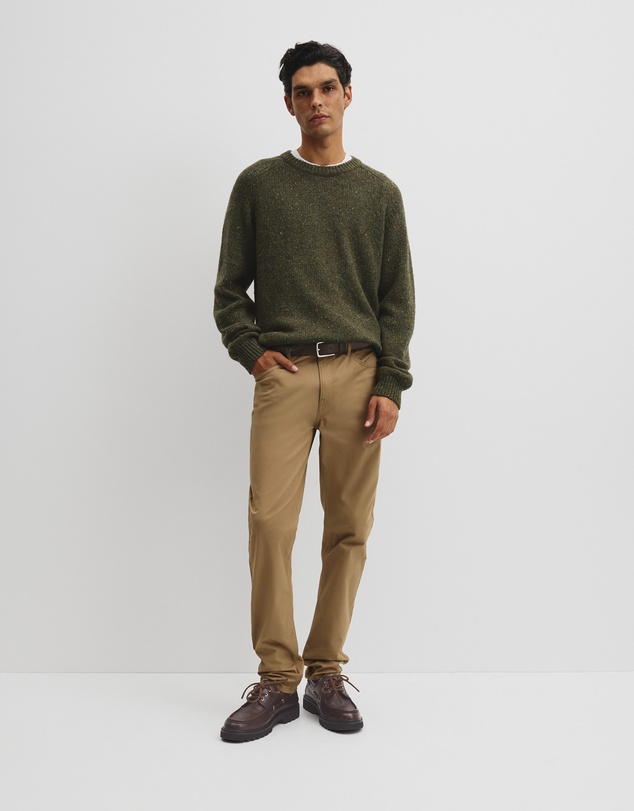 Country Road - Merino Nep Wool Blend Crew Neck Knit