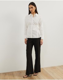 Atmos&Here - Malia High Waisted Tailored Pants