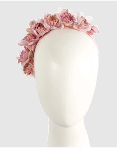 Max Alexander - Pink Flowers Fascinator