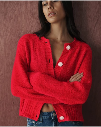 Jag - Lily Fluffy Knit Cardigan