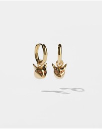 Meadowlark - Cat Charm Earrings