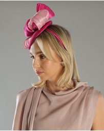 Morgan & Taylor - Heather Fascinator in Hot Pink