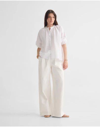 Oxford - Annika Washed Linen Shirt