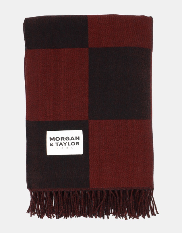 Morgan & Taylor - Checkmate Soft Touch Throw Blanket in Black