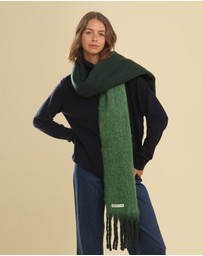 Morgan & Taylor - Cosette Chunky Two-Toned Scarf in Dark Green