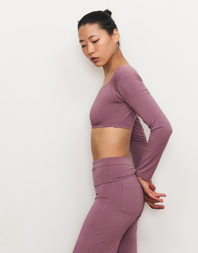 Pinky & Kamal - Long Sleeve Crop Top