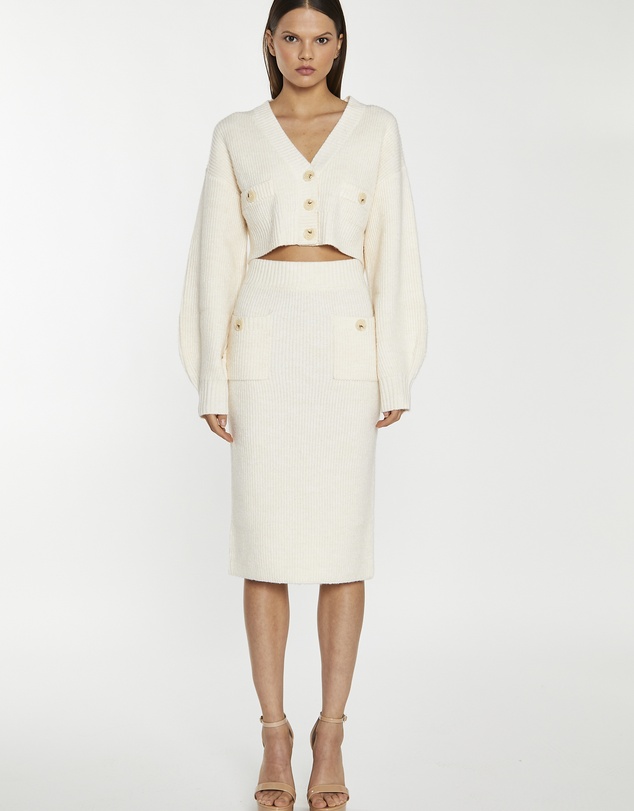Glamorous - V neck cropped cardigan