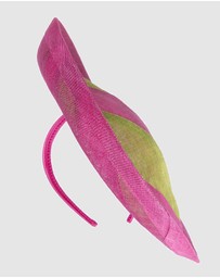 Max Alexander - Large Multicolor Plate Racing Fascinator Racing Fascinator