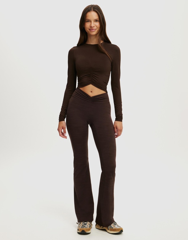 Cotton On Body Active - Active Ruched Front LS Top