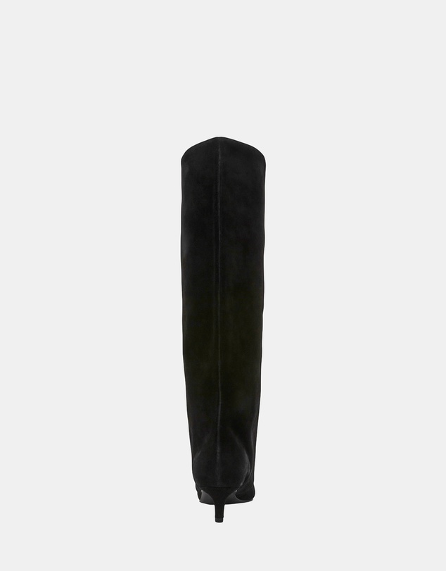 Steve Madden - Luca Black Suede Heeled Boots