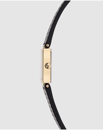 Ted Baker - Lileey Gold-Tone Black Leather Watch