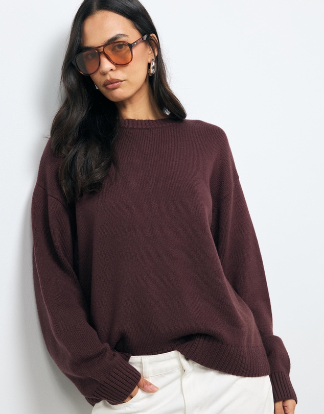 AERE - Nola Oversized Cashmere Blend Knit Jumper