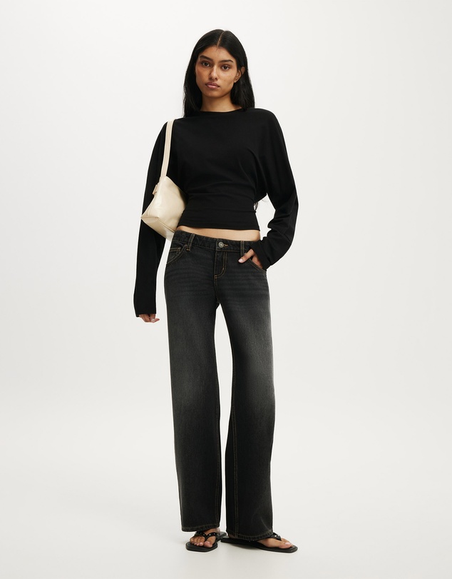Cotton On - Petite Low Rise Straight Jean