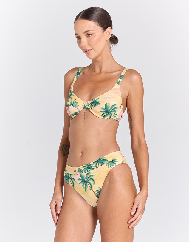 Poolside Paradiso - Islamorada Tropics Bikini Top - Sunrise