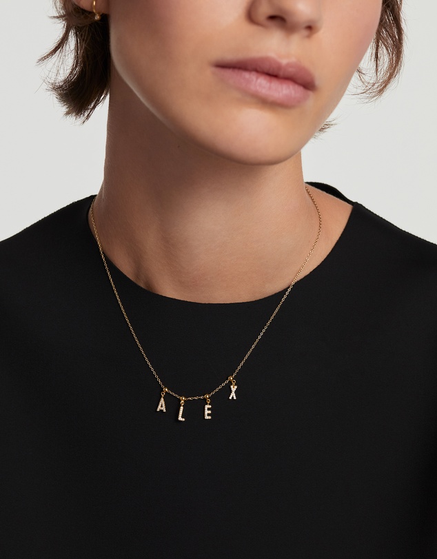 PDPAOLA - Charm Necklace Letter Charm