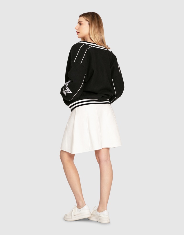 Belle & Bloom - Hold Me Close Letterman Bomber