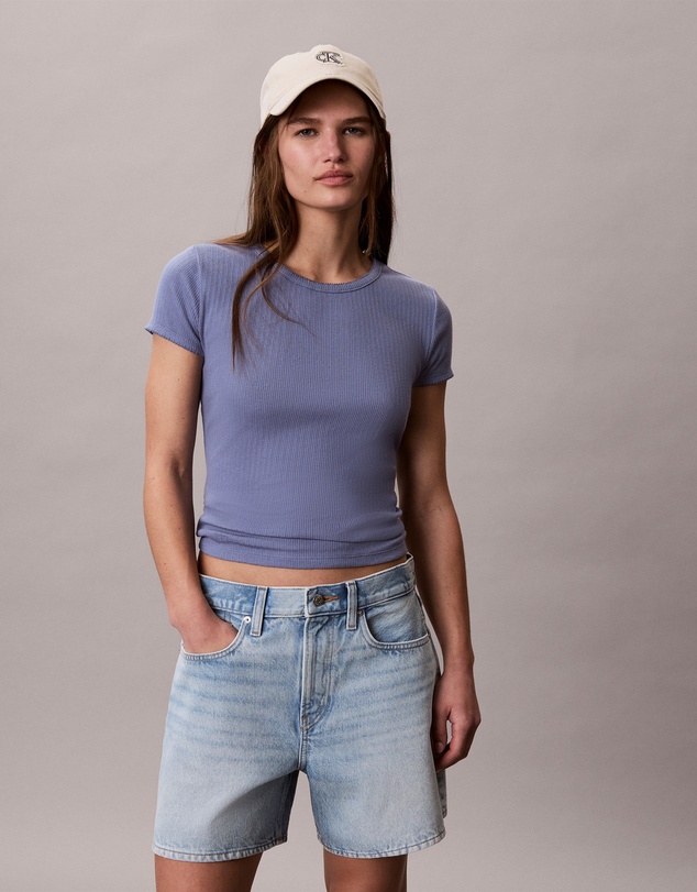 Calvin Klein Jeans - Denim High Rise A-Line Shorts