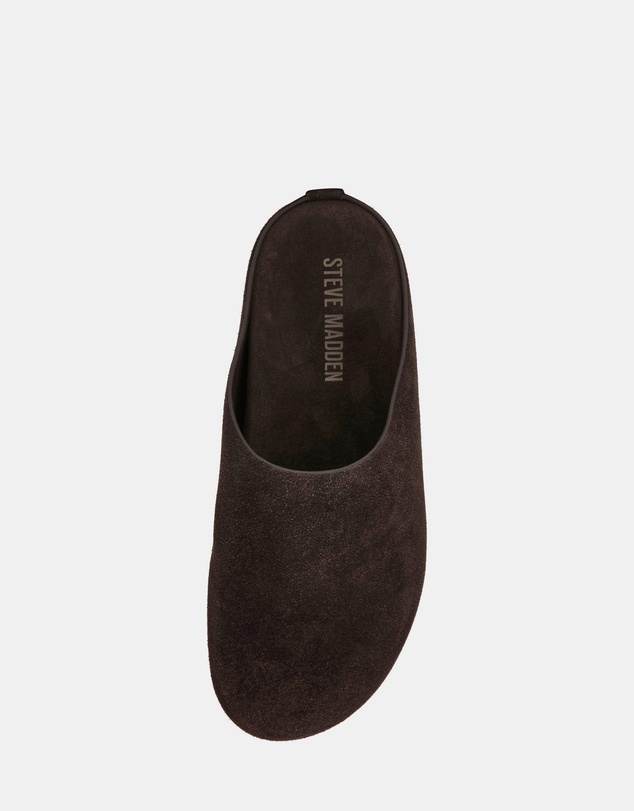 Steve Madden - Fern Brown Suede Mule Flats
