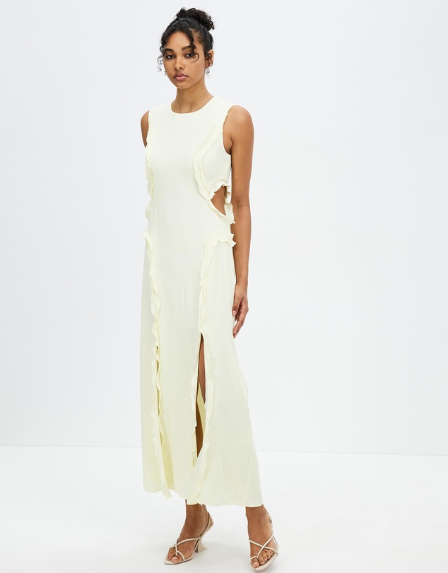 Third Form - Stroke Frill Maxi Tank Dress