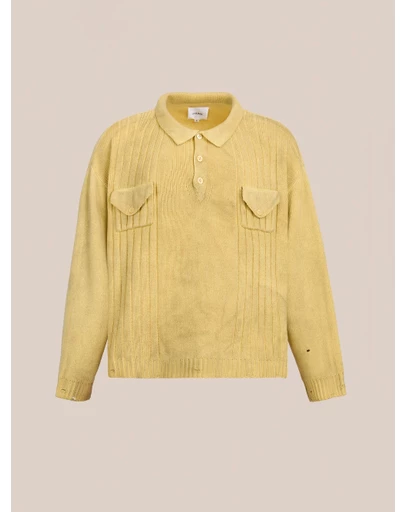 Found - Distressed Pullover Knit