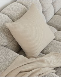 Bambury - Milo Waffle Square Cushion