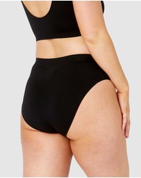 Ambra - 4 Pack Bare Essentials Recycled Nylon Hi Cut Brief