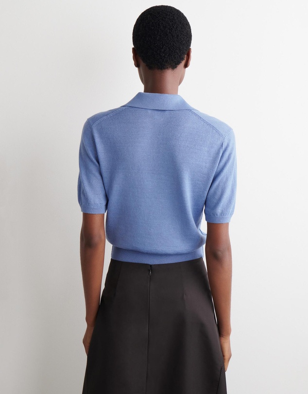COS - Knitted Linen-Merino Polo Shirt