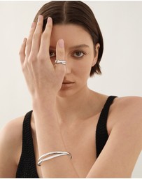 Najo - Duet Silver Bangle (65mm)