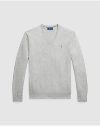 Polo Ralph Lauren - Slim Fit Cotton V-Neck Sweater