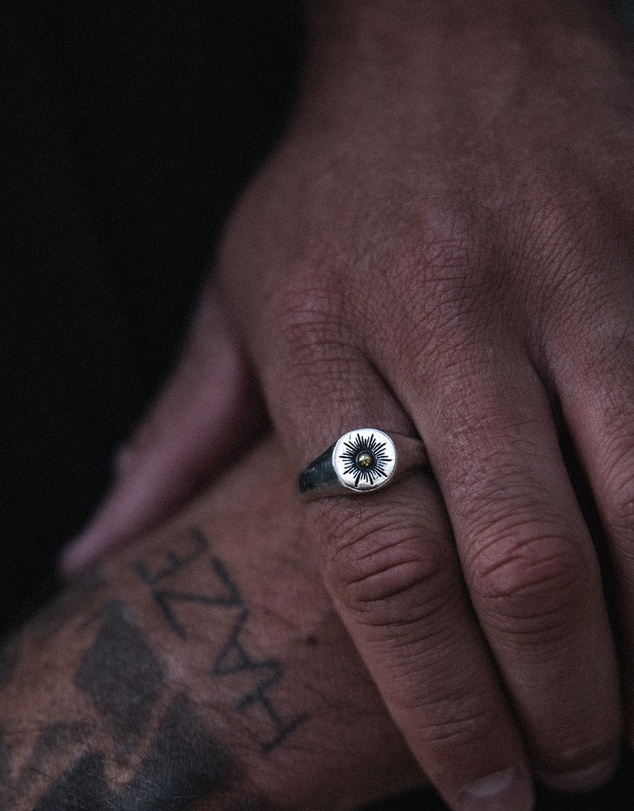 Haze & Glory - ICONIC EXCLUSIVE - Sun Lover Signet Ring in 925 Silver