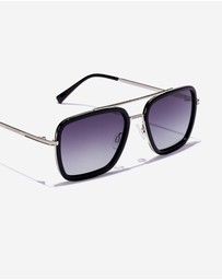 Hawkers Co - HAWKERS - IBIZA - POLARIZED BLACK GREY Sunglasses for Men and Women UV400