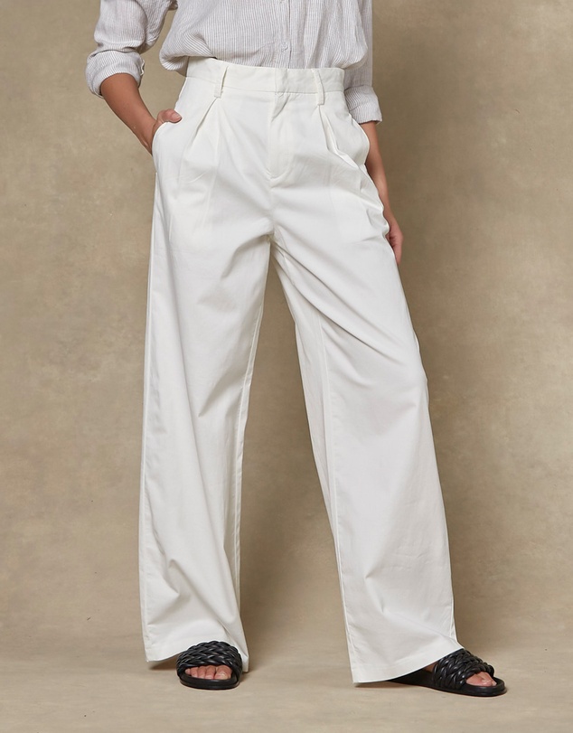 DRICOPER DENIM - Maya Ivory Wide Leg Pants