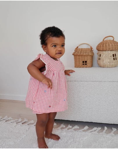 Purebaby - Gingham Set-Babies